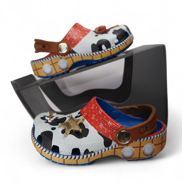 Crocs Classic x Toy Story "Woody" Clogs Toddler 9 Multicolor Cowboy - Picture 1 of 10